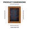 Warm Honey Brown Wood Shadow Box Frame with Acrylic Front - Dark Grey Suede Backing, 30 Sizes